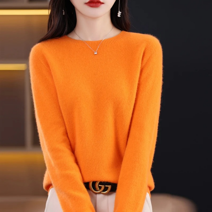 Lune London | Women's Sweater - Cashmere Round Neck Soft Luxury Warm Sweater