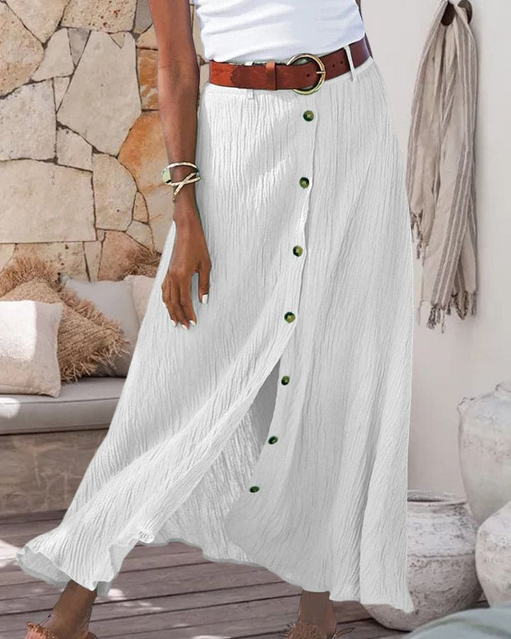 Lune London | Longer skirt with buttons