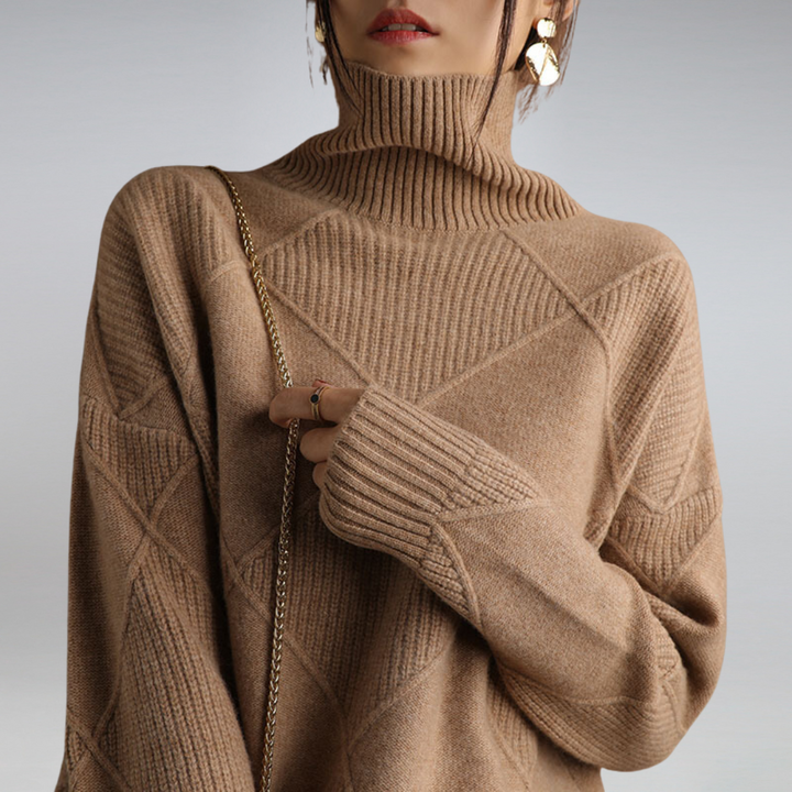 Lune London | Couture Turtleneck Sweater In Elegant Design