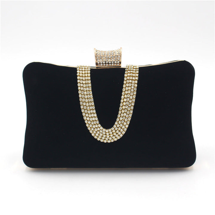 Lune London | Shaped Diamond Suede Bag