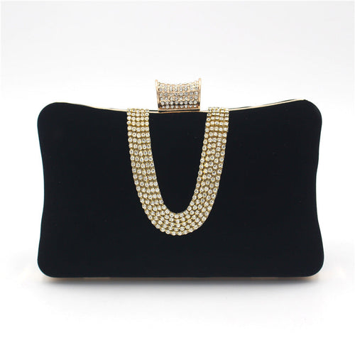 Lune London | Shaped Diamond Suede Bag