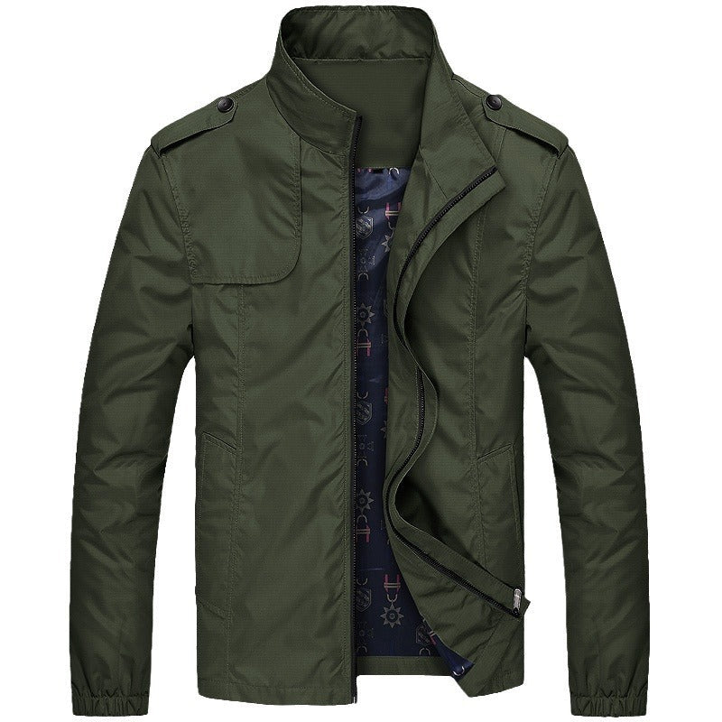 Lune London | Slim Fit Leisure Jacket - Windproof Transitional Jacket with High Collar and Pockets, Modern Design for Everyday and Outdoor Activities