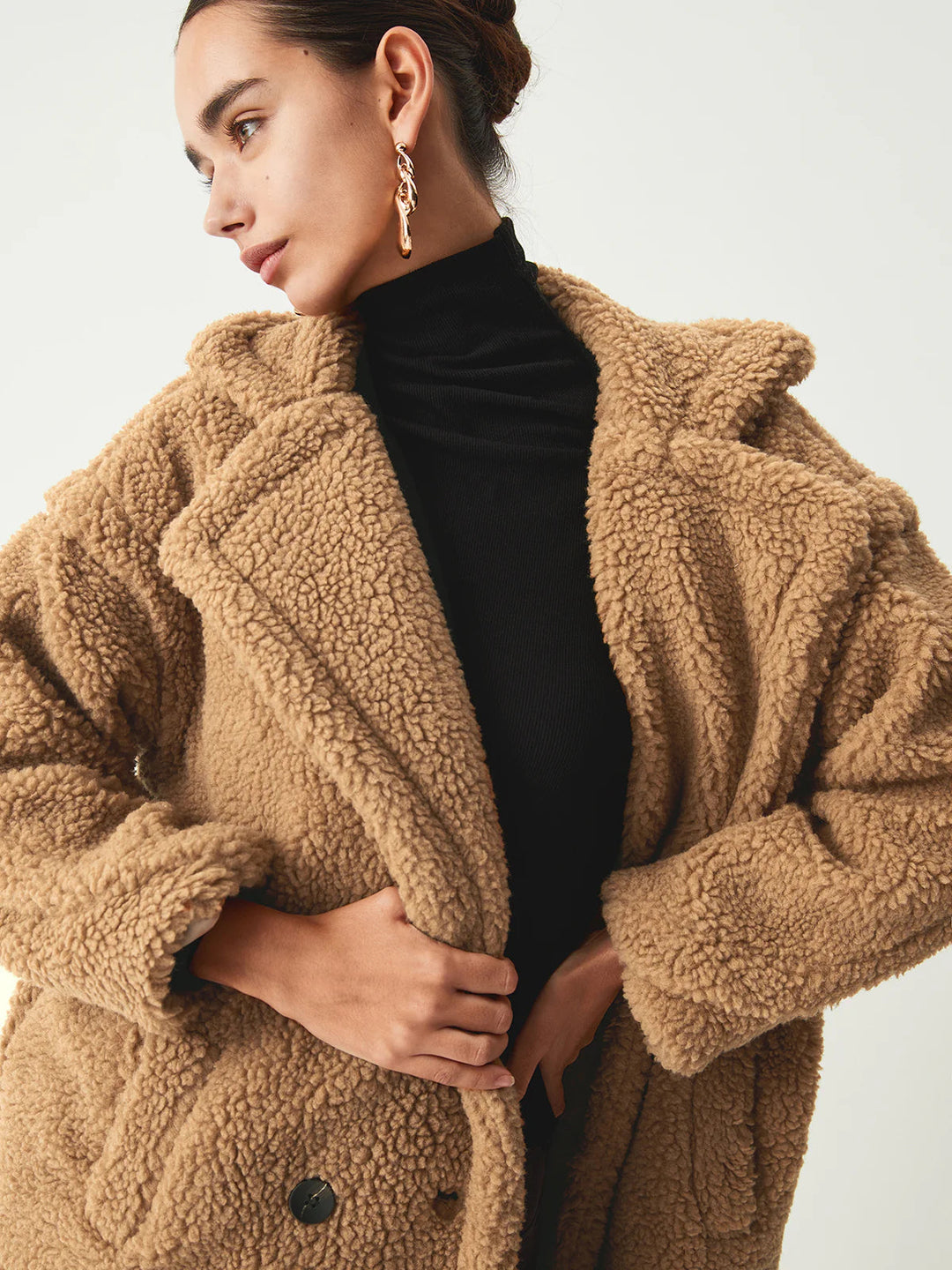 Lune London | Double Pocket Flurry Longline Fleece Jacket