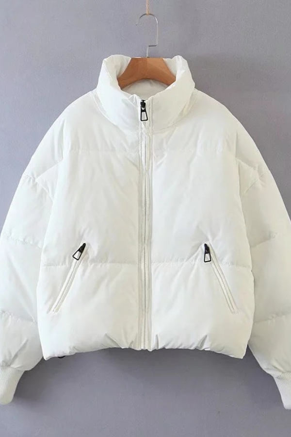 Lune London | Collars Zipper Pocket Thick Warm Cotton Jacket