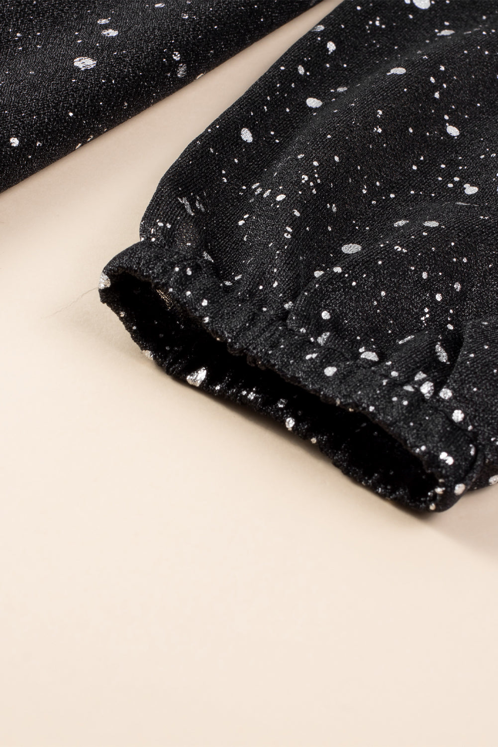 Lune London | Elegant black sparkling dress with mesh screening