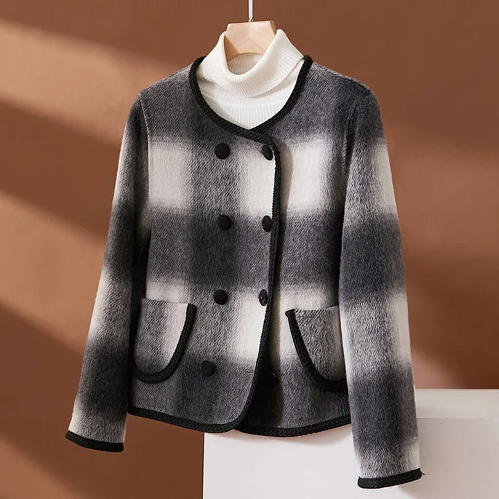 Lune London | Blazer élégant à carreaux pour femmes