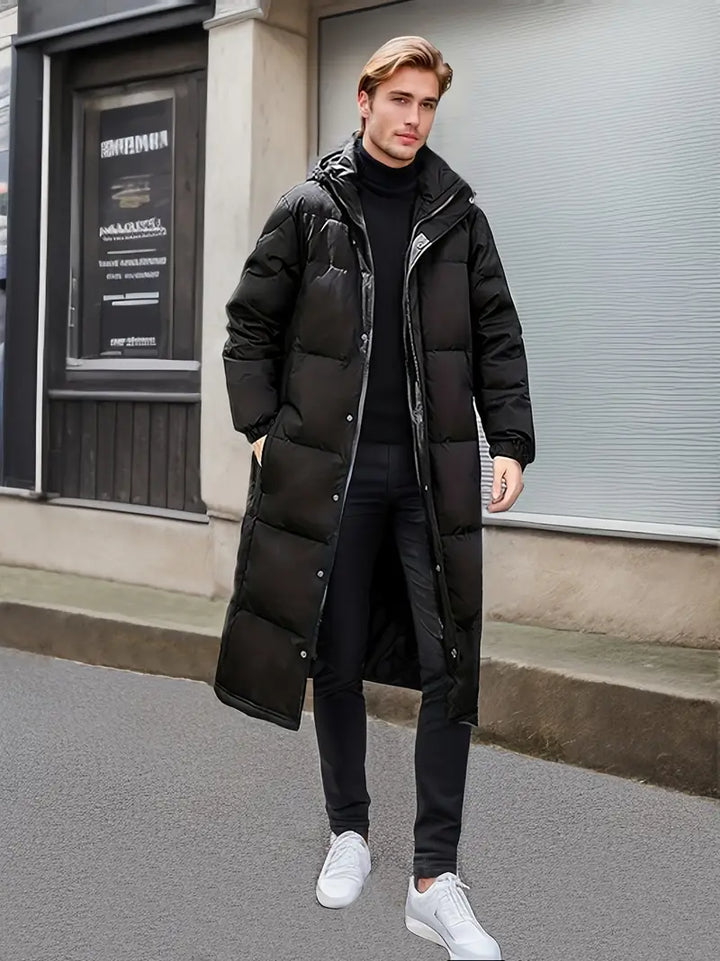 Lune London | Warm Long Quilted Winter Jacket for Men