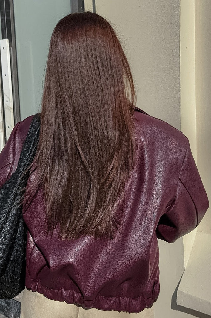 Lune London | Matte Leather Biker Jacket