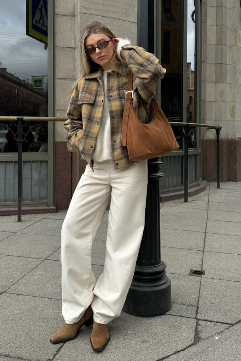 Lune London | Fit Check pattern wool coat jacket