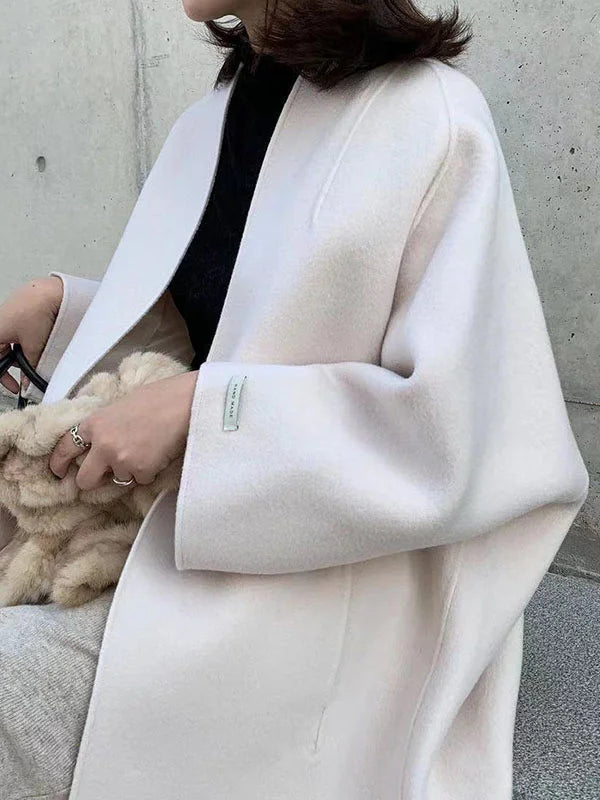 Women’s Long Wool Coat with Elegant Fit & Thermal Insulation | Lune London