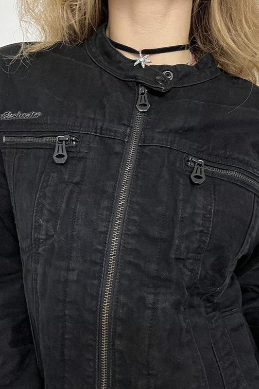 Lune London | Black Denim Trucker Jacket