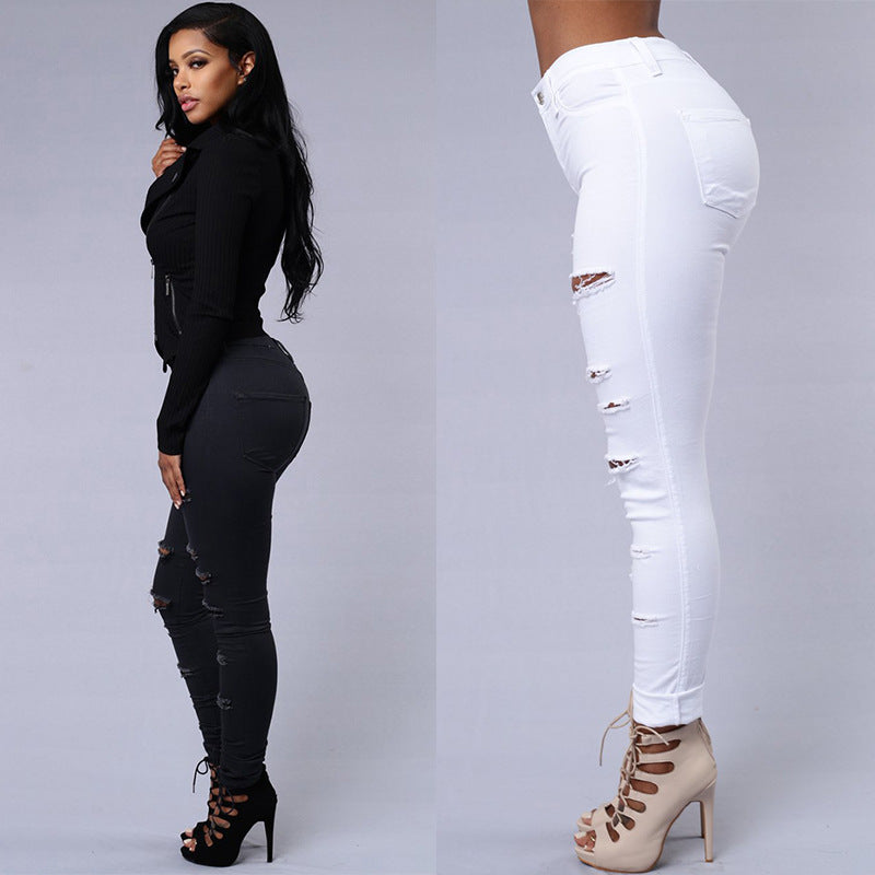 Lune London | Skinny Women's Jeans - High Waist, Casual Pencil Cut