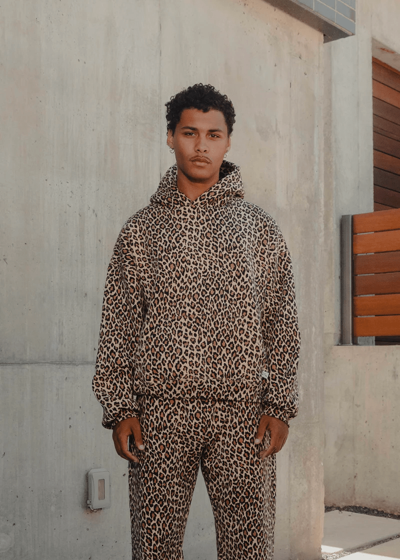 Lune London | Cozy hoodie with cheetah print for a casual-chic look