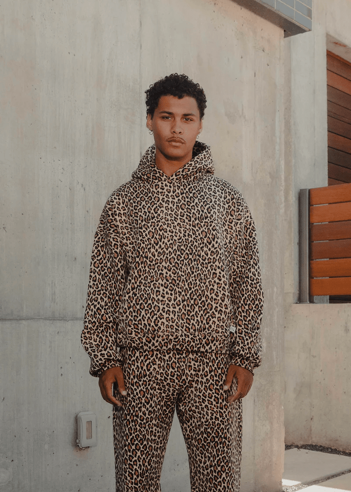 Lune London | Cozy hoodie with cheetah print for a casual-chic look
