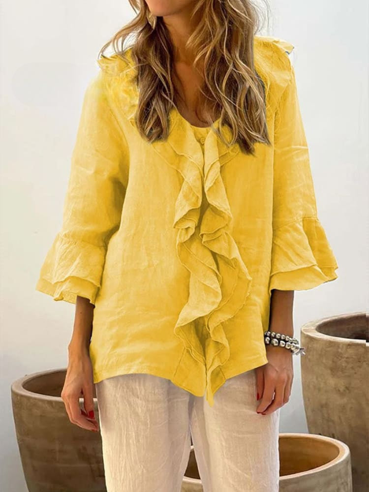 Lune London | Women's Ruffles Casual Shirt