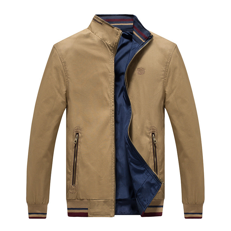 Men's transition jacket with zip closure and practical side pockets Lune London