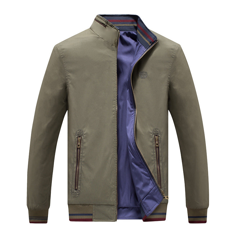 Men's transition jacket with zip closure and practical side pockets Lune London