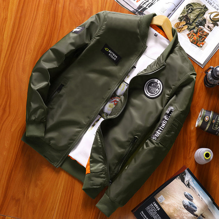 Stylish bomber jacket for men with reflective details Lune London