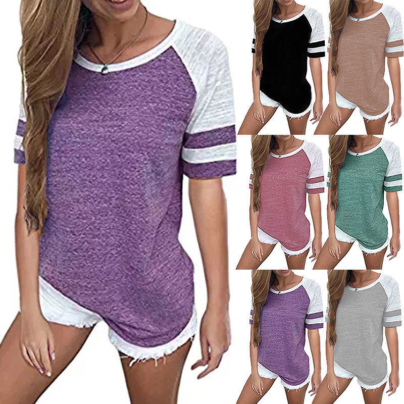 T-shirt sportif pour dames avec un design casual et des matériaux respirants Chic & Stil