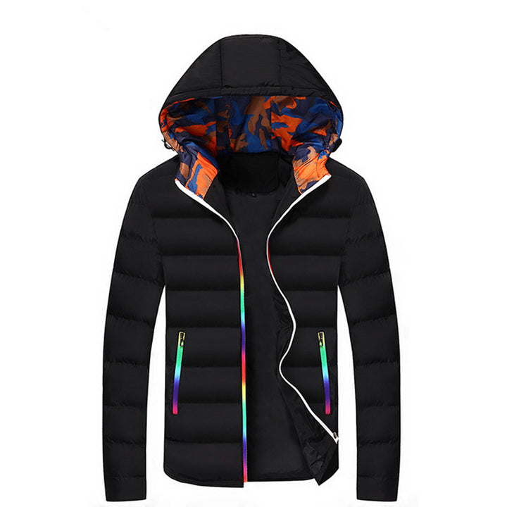 Warm quilted jacket for men with colorful lining Lune London