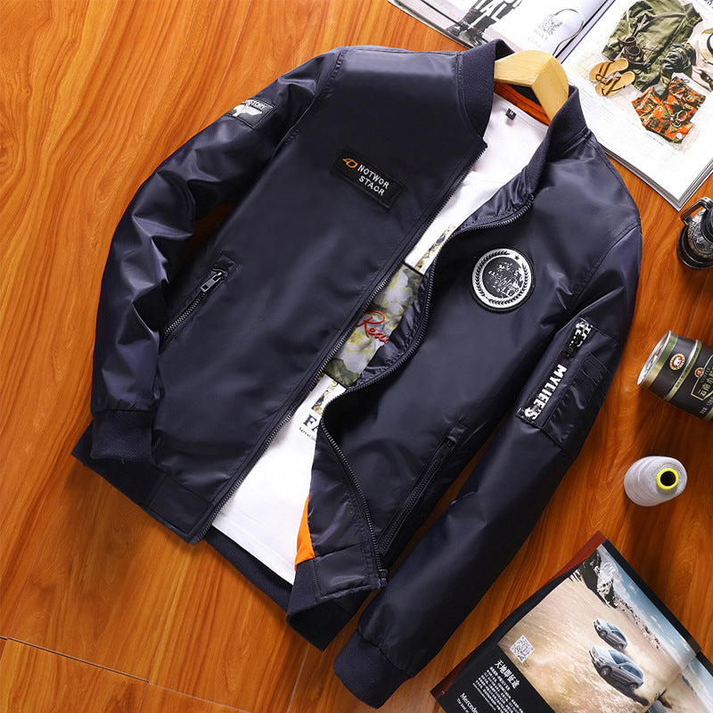 Stylish bomber jacket for men with reflective details Lune London