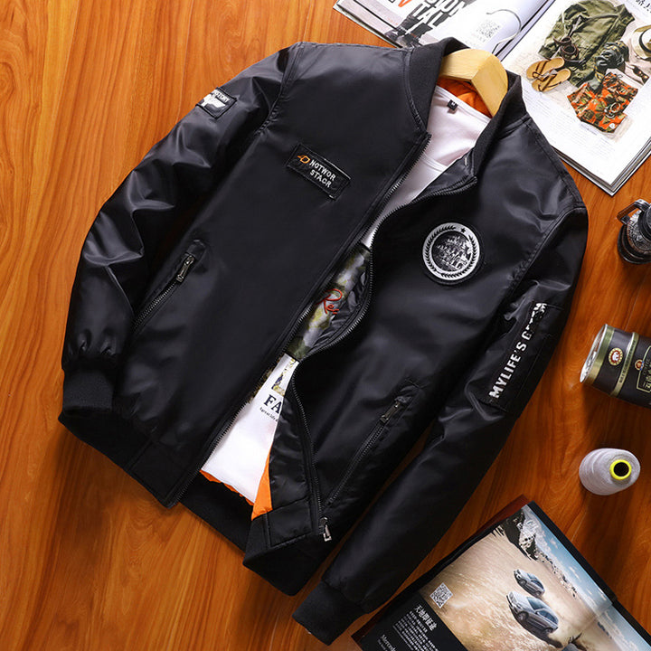 Stylish bomber jacket for men with reflective details Lune London