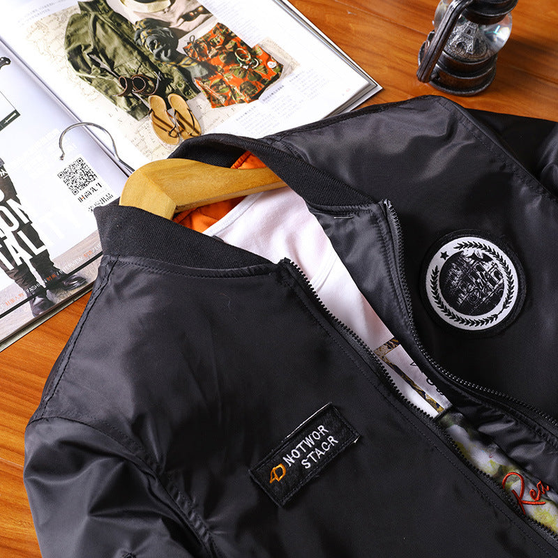 Stylish bomber jacket for men with reflective details Lune London