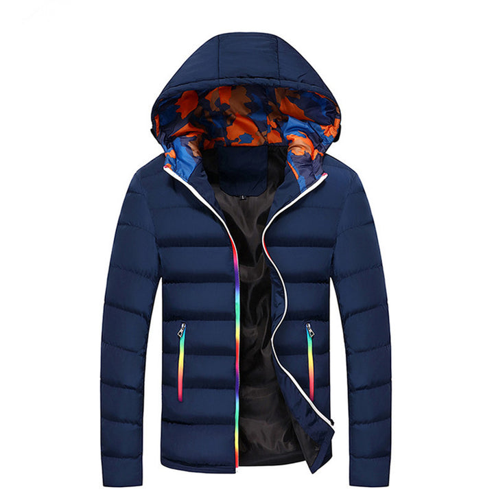Warm quilted jacket for men with colorful lining Lune London