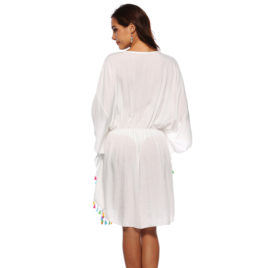 Chic and Stylish Oversized Boho Embroidered Beach Dress
