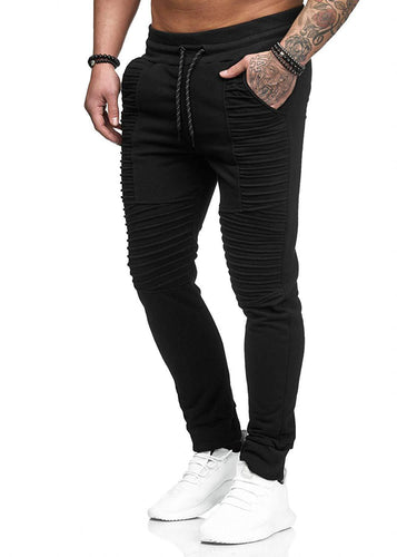 Slim-fit sport joggers for men with an innovative ribbed design Lune London