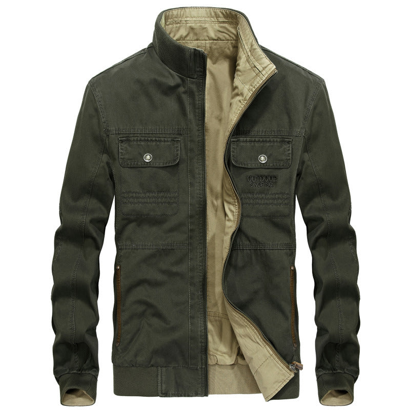 Casual outdoor jacket for men with high collar and elastic cuffs Lune London