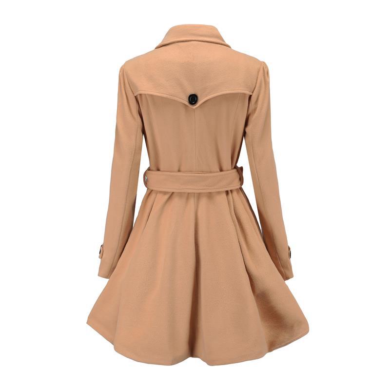 Lune London Elegant fitted trench coat for women