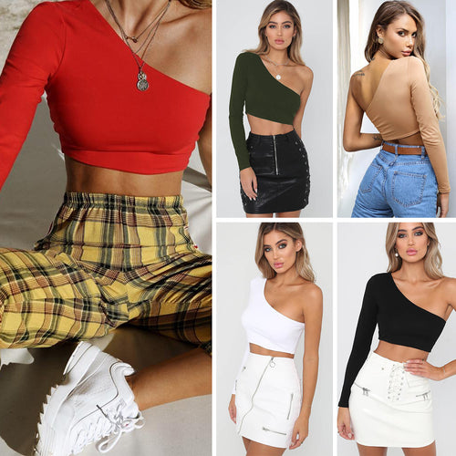Women's Off-Shoulder Crop Top Lune London
