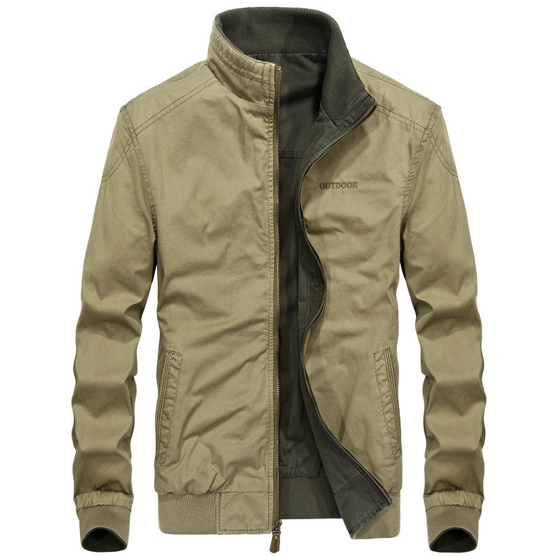 Casual outdoor jacket for men with high collar and elastic cuffs Lune London