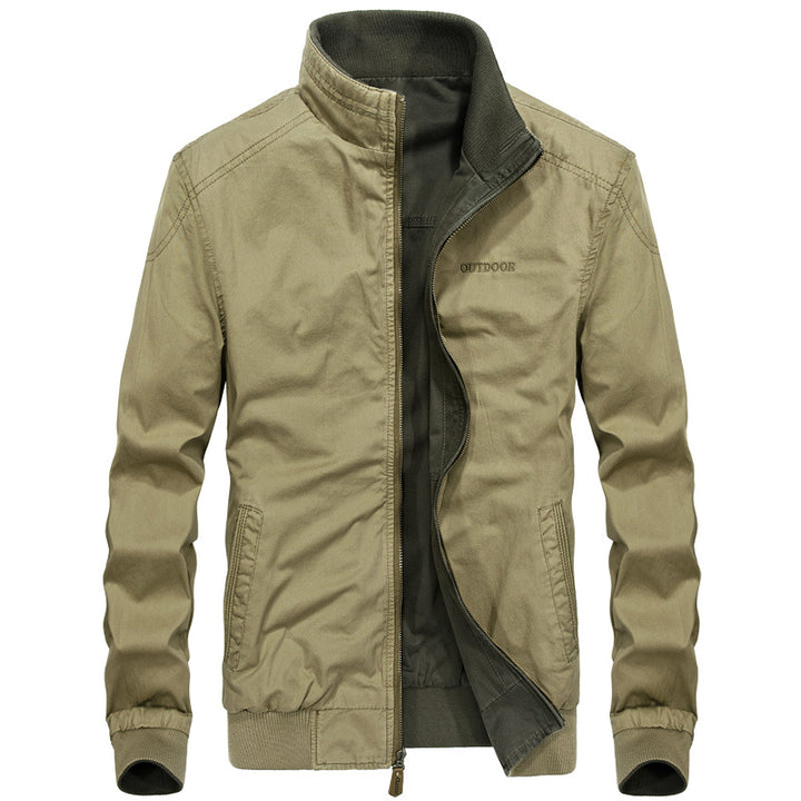 Casual outdoor jacket for men with high collar and elastic cuffs Lune London