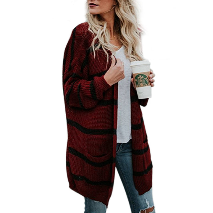 Women's chunky knit cardigan with relaxed fit and large pockets Lune Londonl