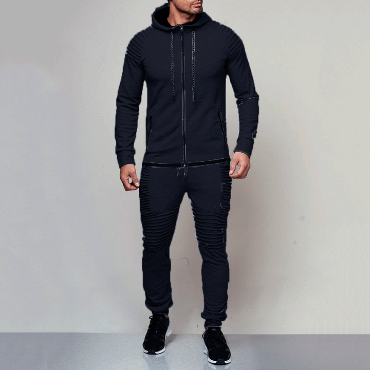 Sport training set for men with structured inserts and breathable material Lune London