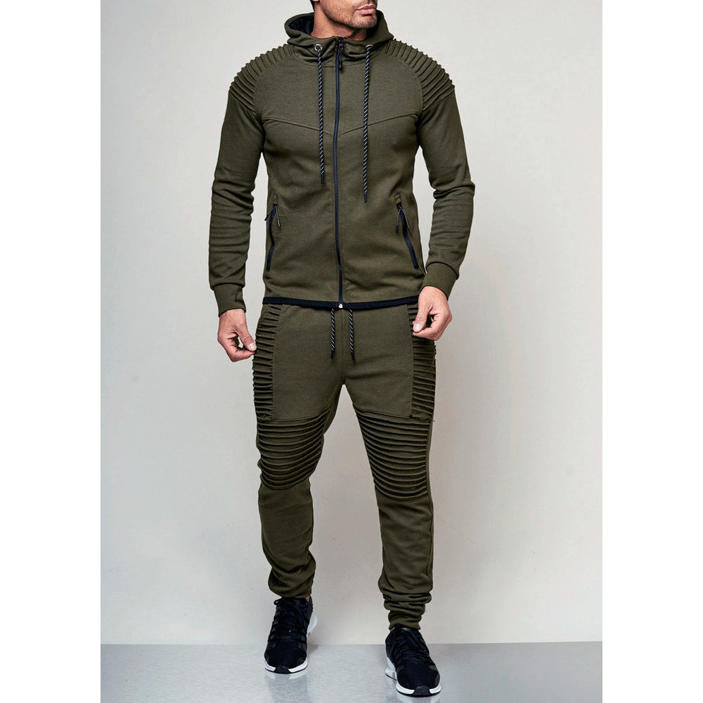 Sport training set for men with structured inserts and breathable material Lune London