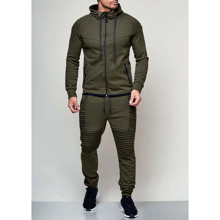 Sport training set for men with structured inserts and breathable material Lune London