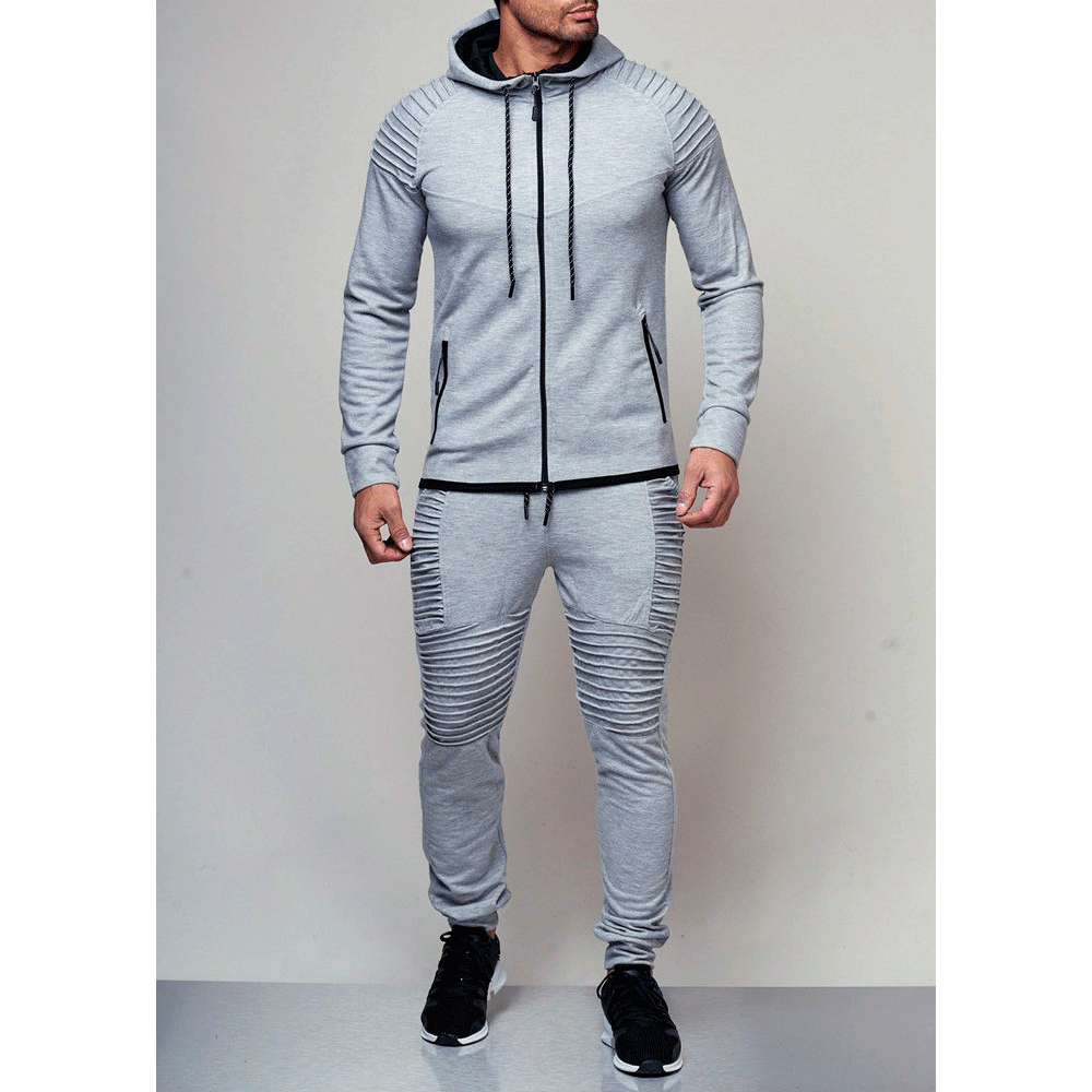 Sport training set for men with structured inserts and breathable material Lune London