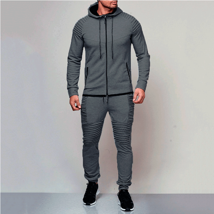 Sport training set for men with structured inserts and breathable material Lune London