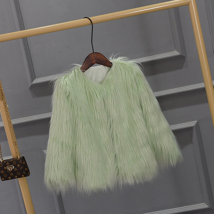 Women's voluminous faux fur jacket Lune London