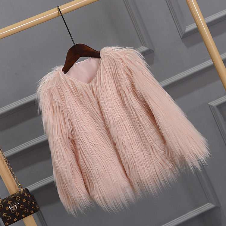 Women's voluminous faux fur jacket Lune London