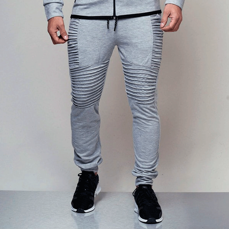 Slim-fit sport joggers for men with an innovative ribbed design Lune London