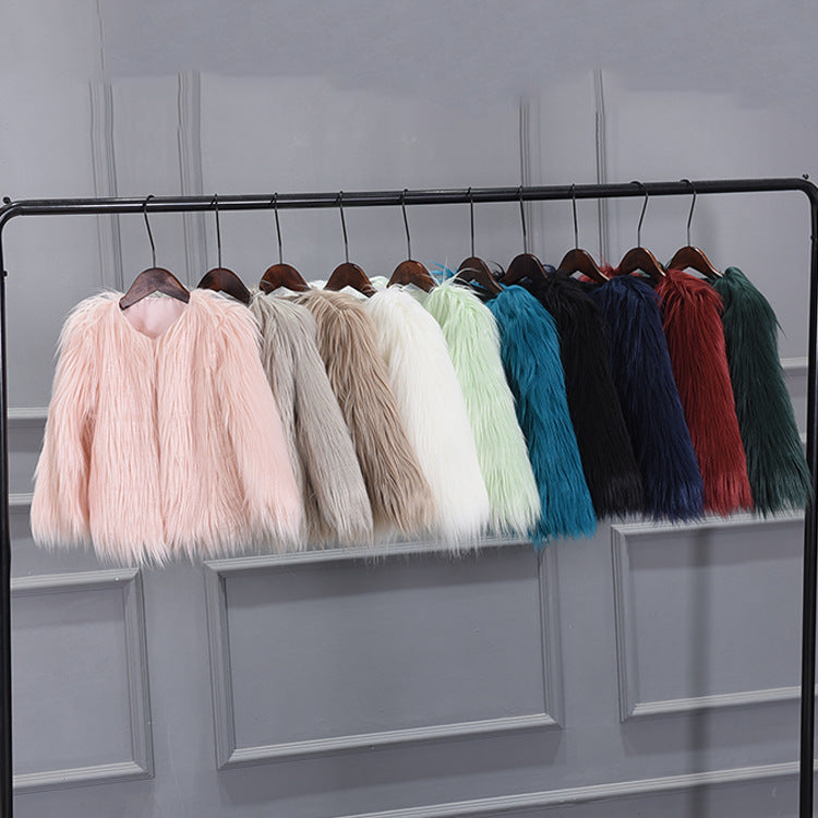 Women's voluminous faux fur jacket Lune London