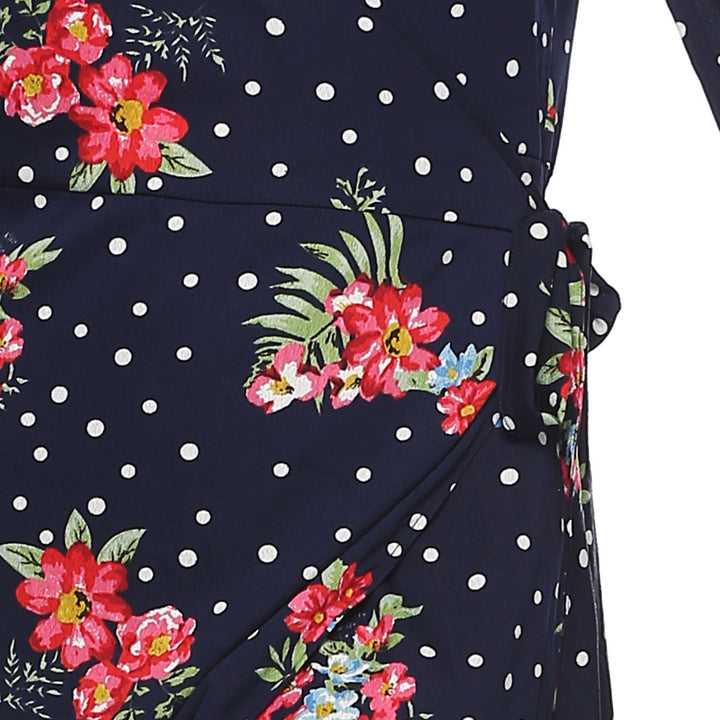 Lune London Long Sleeve Floral Print Maxi Dress for Women
