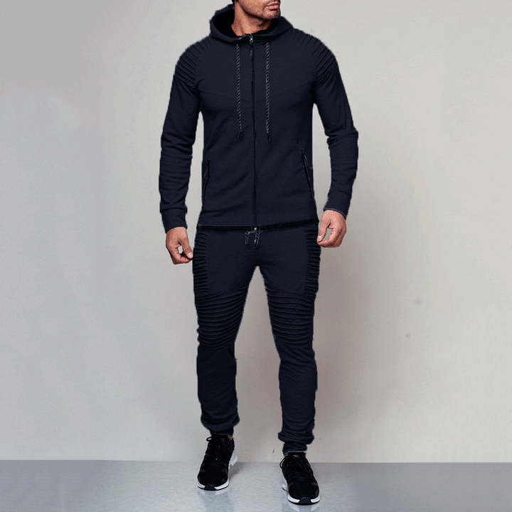 Sport training set for men with structured inserts and breathable material Lune London
