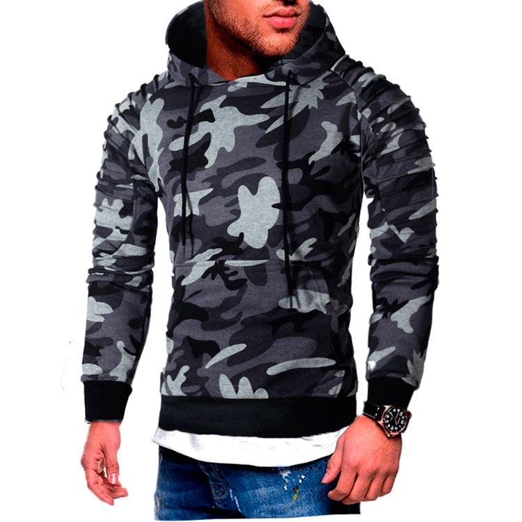 Men's trendy hoodie with textured shoulder design Lune London