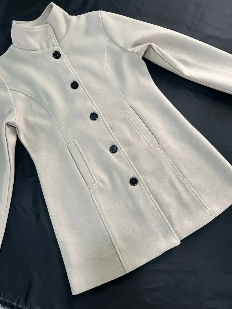 Lune London | Woven Single-Breasted Coat