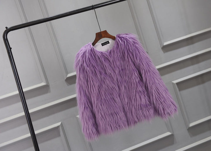 Women's voluminous faux fur jacket Lune London